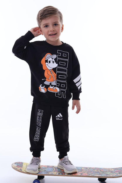 SURVÊTEMENT ADIDAS MICKEY NOIR ET ORANGE