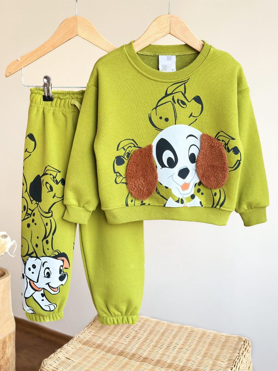 ENSEMBLE 101 Dalmatians en vert