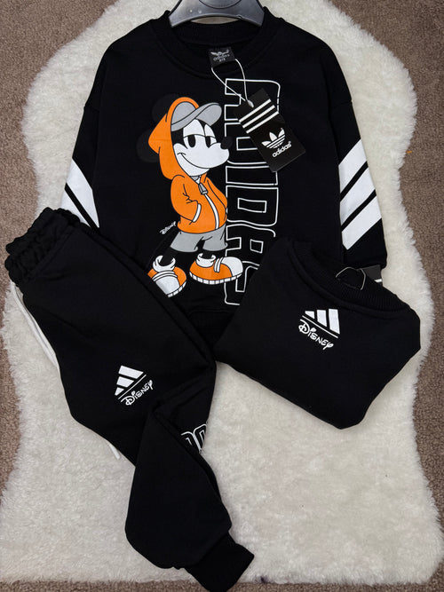 SURVÊTEMENT ADIDAS MICKEY NOIR ET ORANGE