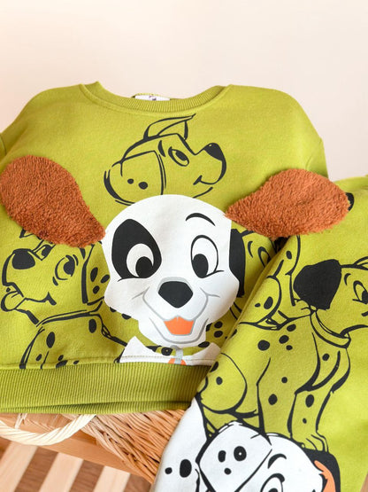 ENSEMBLE 101 Dalmatians en vert