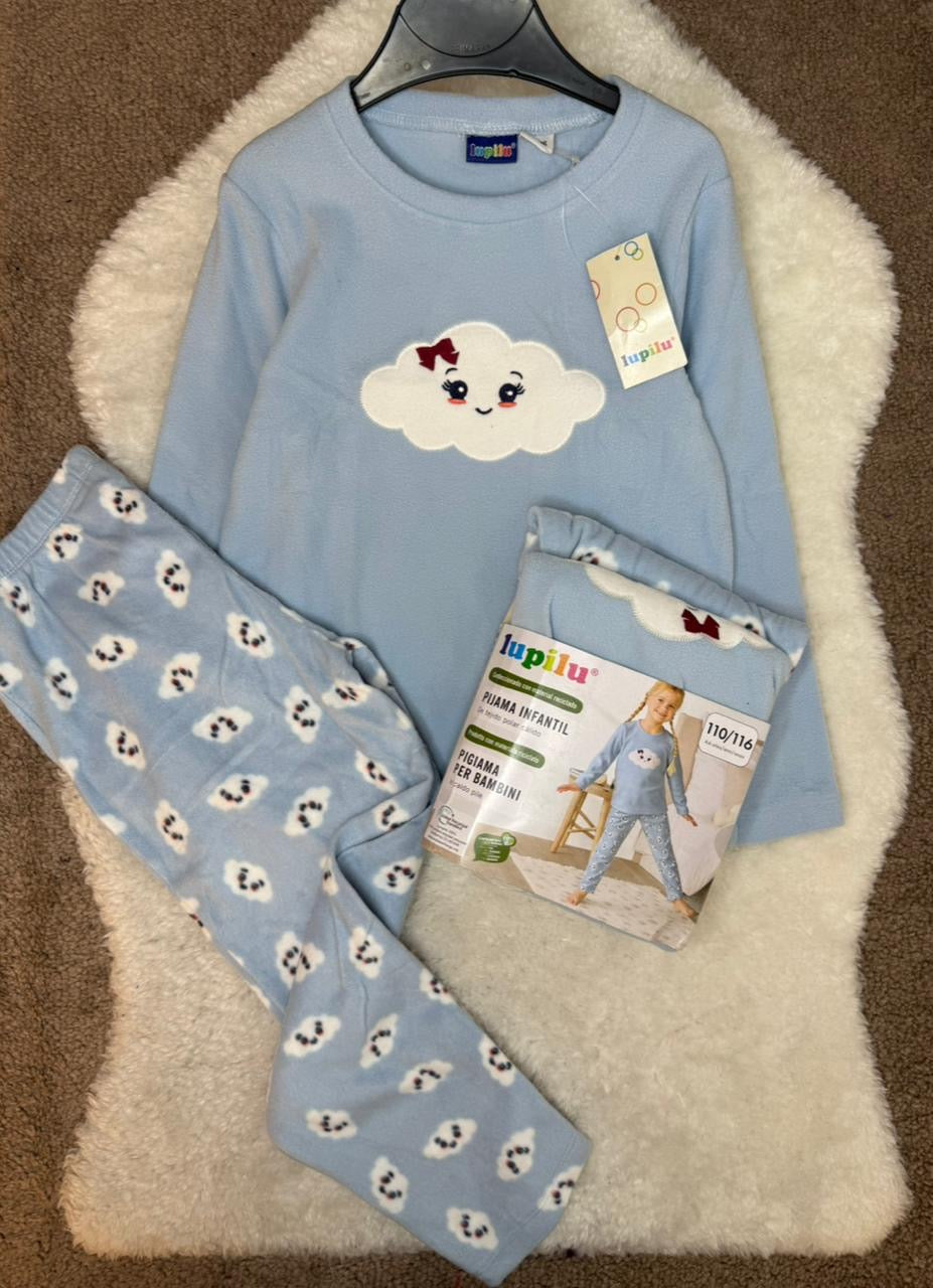 Pyjama bleu ciel pour filles